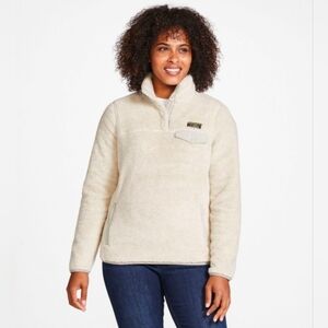 L.L.Bean Women's Hi-Pile Fleece Pullover Size Medium